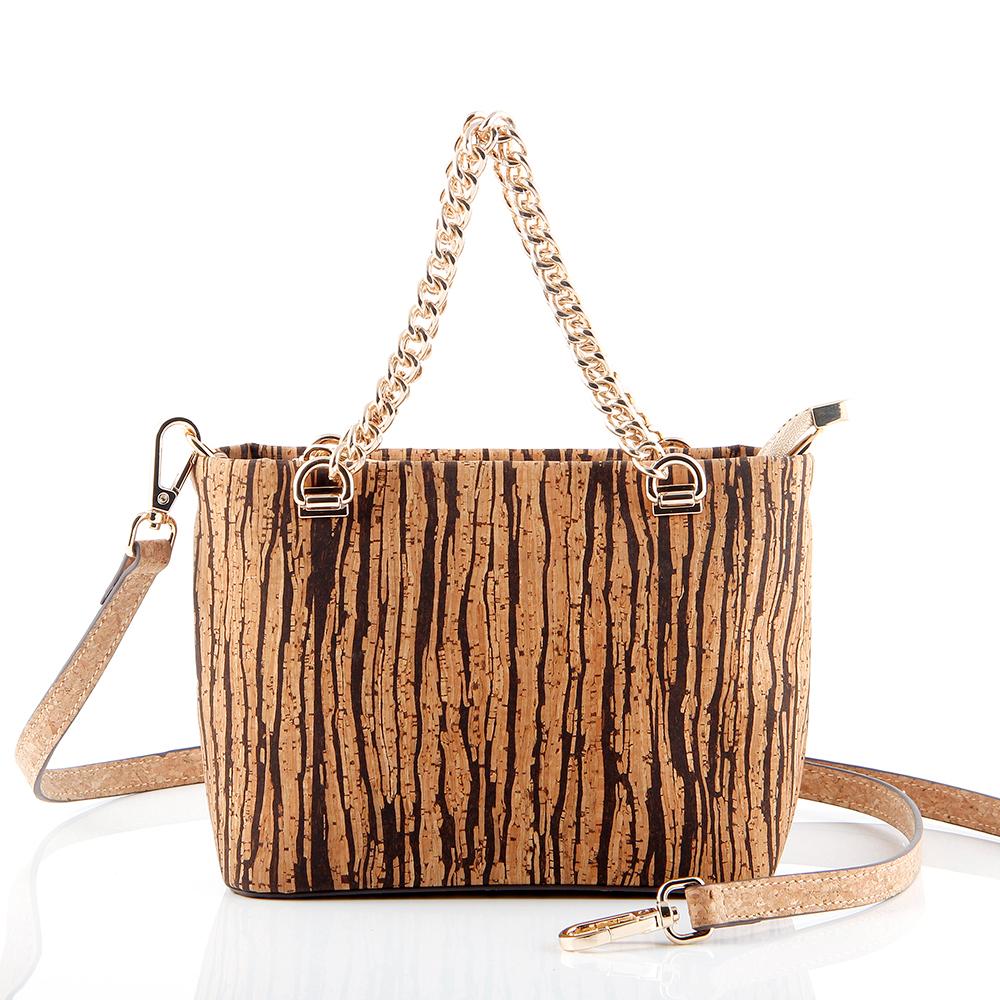 Mini Compact Cork Shoulder Handbag
